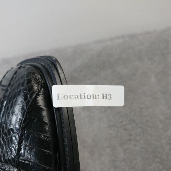 Giorgio Brutini Genuine Snake Skin Leather Mens Size 15 Dress Shoes Black - Picture 13 of 13